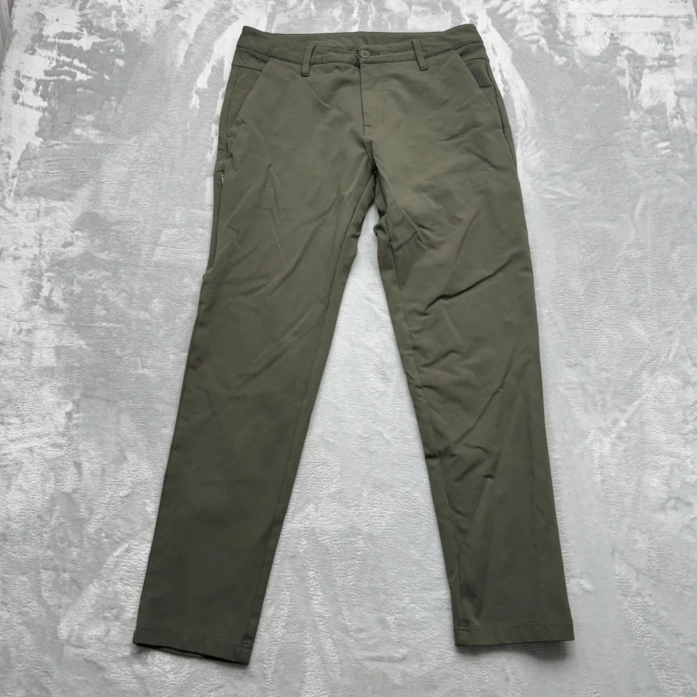 BYLT Everyday Pant 2.0 Mens Large Green Stretch Performance‎ Casual Pants Chino